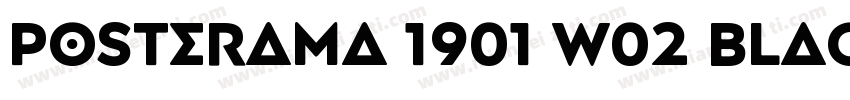 Posterama 1901 W02 Black字体转换